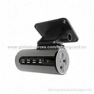 No screen car DVR supports G-sensor, optional GPS tracking plotter
